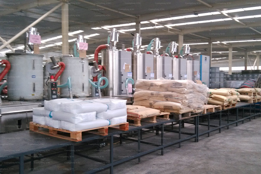 In Central Loading System Plastics Machinery